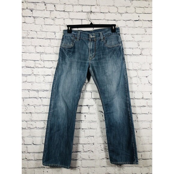 Levi's Other - Levi's Men 514 Slim Straight Jeans Flap Pocket Medium Wash Blue Size 33x30
